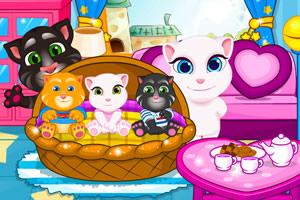 【安吉拉和汤姆猫打扫卫生】小游戏下载-安吉